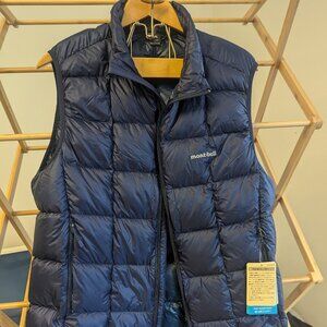 Montbell Superior Down Vest Men's - Size Large - Navy
